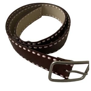 AEROPOSTLE GENIUN LEATHER BELT, MENS, L, 37.5" LONG FROM, 1.5" WIDE